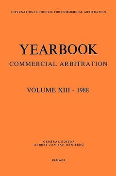 portada yearbook commercial arbitration volume xiii - 1988 (en Inglés)