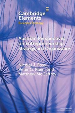 portada Austrian Perspectives on Entrepreneurship, Strategy, and Organization (Elements in Business Strategy) (en Inglés)