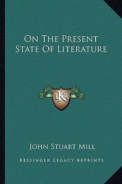 portada on the present state of literature (in English)