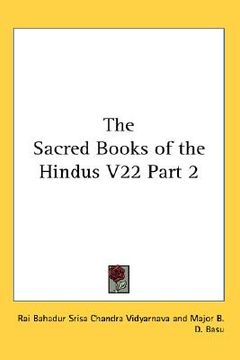 portada the sacred books of the hindus v22 part 2 (en Inglés)