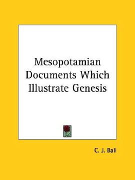 portada mesopotamian documents which illustrate genesis