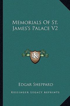 portada memorials of st. james's palace v2 (in English)