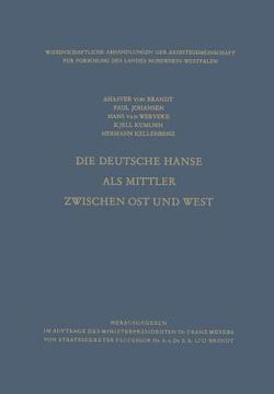 portada Die Deutsche Hanse ALS Mittler Zwischen Ost Und West (en Alemán)
