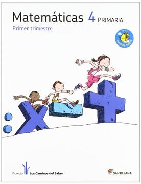 portada (12).matematicas 4º.primaria *trimestral* (caminos saber) (in Spanish)