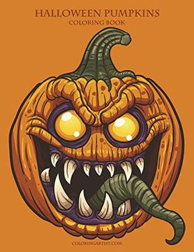 portada Halloween Pumpkins Coloring Book 1 (Volume 1) (en Inglés)