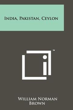portada india, pakistan, ceylon (en Inglés)