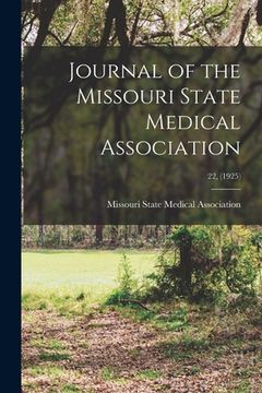portada Journal of the Missouri State Medical Association; 22, (1925) (en Inglés)