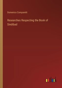 portada Researches Respecting the Book of Sindibad (en Inglés)