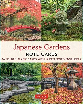 portada Japanese Gardens, 16 Note Cards: 16 Different Blank Cards With Envelopes in a Keepsake Box! (in English)