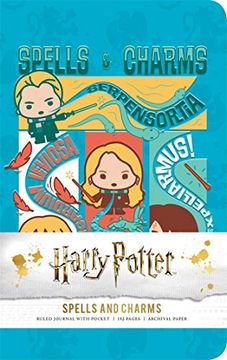 portada Harry Potter: Spells and Charms Ruled Pocket Journal (en Inglés)