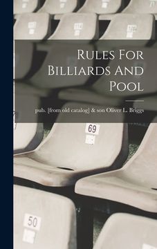 portada Rules For Billiards And Pool (en Inglés)