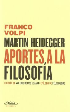 portada Martin Heidegger : aportes a la filosofÃ a (Paperback)