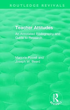portada Teacher Attitudes: An Annotated Bibliography and Guide to Research (in English)