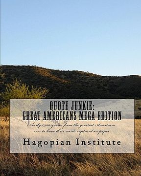 portada quote junkie: great americans mega edition (in English)