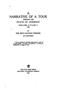 portada A Narrative of a Tour Through the State of Vermont From April 27 to June 12, 1789 