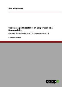 portada the strategic importance of corporate social responsibility (in English)