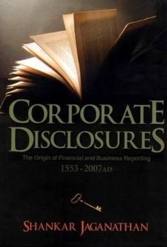 portada corporate disclosures: the origin of financial and business reporting 1553 - 2007 ad (en Inglés)