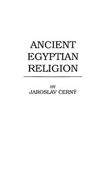 portada Ancient Egyptian Religion (Hutchinson's University Library. World Religions) 