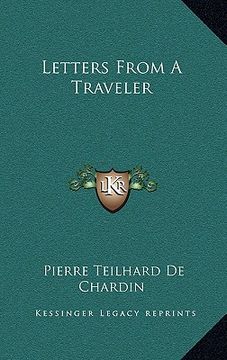 portada letters from a traveler (en Inglés)