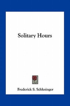 portada solitary hours (in English)