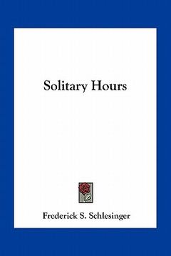 portada solitary hours (en Inglés)