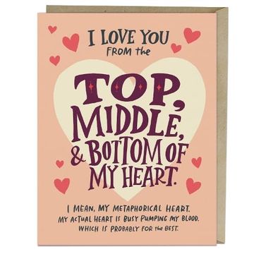 portada 6-Pack em & Friends Love you top Middle Bottom Greeting Cards (en Inglés)