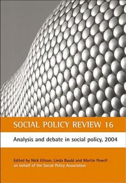 portada social policy review 16: analysis and debate in social policy, 2004 (en Inglés)