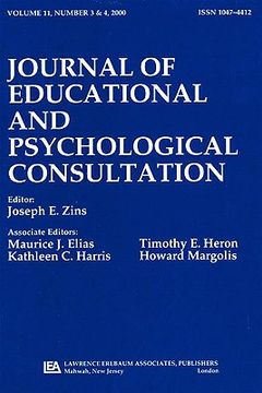 portada training in consultation: state of the field: a special double issue of journal of educational and psychological consultation (en Inglés)