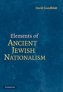 portada Elements of Ancient Jewish Nationalism (in English)