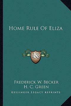 portada home rule of eliza (in English)