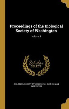 portada Proceedings of the Biological Society of Washington; Volume 8