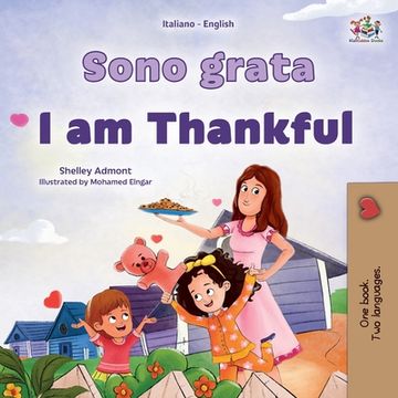 portada I am Thankful (Italian English Bilingual Children's Book) (en Italiano)