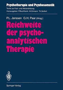 portada Reichweite der Psychoanalytischen Therapie (in German)