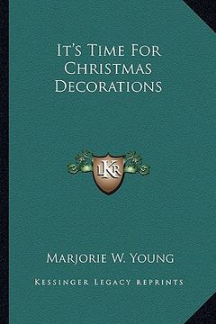 portada it's time for christmas decorations (en Inglés)