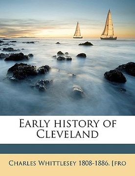 portada early history of cleveland (in English)