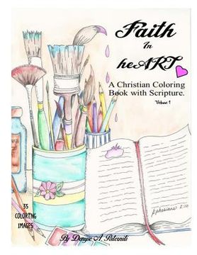 portada Faith in heART: A Christian Coloring Book with Scripture (in English)