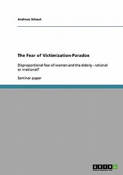 portada the fear of victimization-paradox (en Inglés)