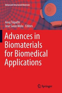 portada Advances in Biomaterials for Biomedical Applications (en Inglés)