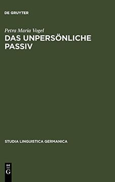 portada Das Unpersonliche Passiv: Eine Funktionale Untersuchung Unter Besonderer Berucksichtigung Des. (en Alemán)