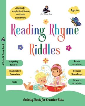 portada Reading Rhyme Riddles: Activity Book for Creative Kids (en Inglés)