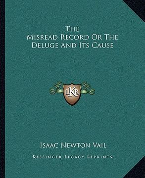 portada the misread record or the deluge and its cause (in English)