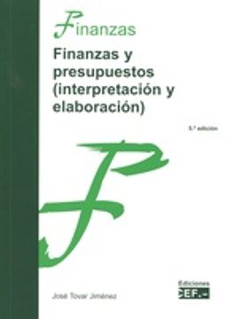 portada Finanzas y presupuestos (interpretación y elaboración)