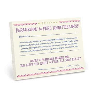 portada Em & Friends Permission to Feel Your Feelings Note pad (en Inglés)