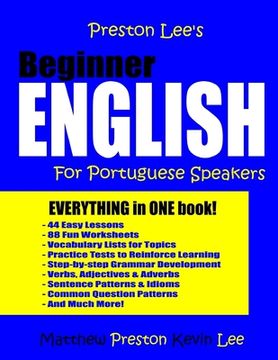 portada Preston Lee's Beginner English For Portuguese Speakers (en Inglés)