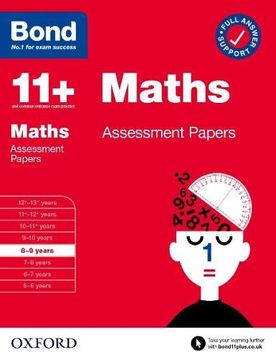portada Bond 11+: Bond 11+ Maths Assessment Papers 8-9 Years (Bond: Assessment Papers) (en Inglés)