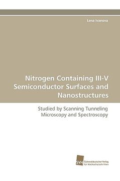 portada nitrogen containing iii-v semiconductor surfaces and nanostructures (en Inglés)