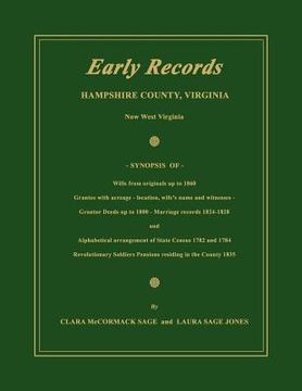 portada early records, hampshire county, virginia, now west virginia (en Inglés)