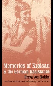 portada memories of kreisau and the german resistance (en Inglés)