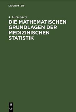 portada Die Mathematischen Grundlagen der Medizinischen Statistik (in German)