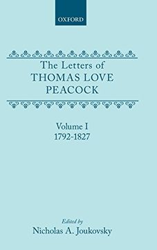 portada The Letters of Thomas Love Peacock: Volume 1 1792-1827 (en Inglés)